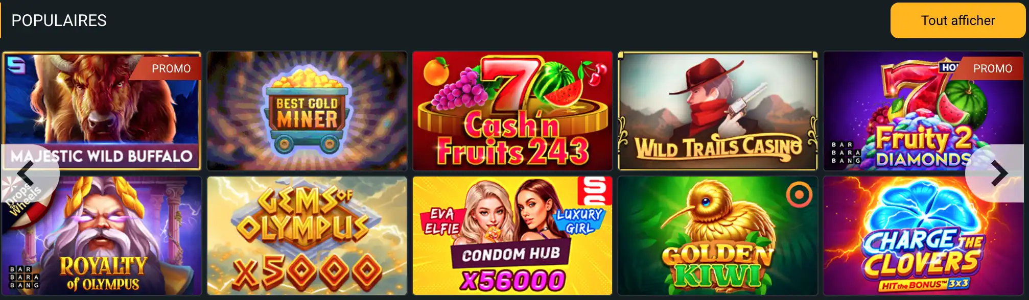 Aperçu du casino populaire de Melbet